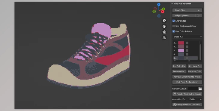 Download Blender Market – Pixel Art Renderer v1.10