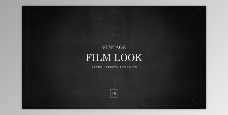 Download After Effects Vintage Film Look Template in 4K (Videohive 39610329) - AE Project