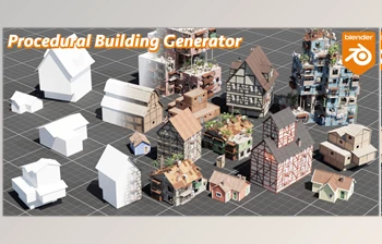 Download <span class='badge badge-warning'>Blender</span> <span class='badge badge-warning'>Market</span> – Procedural Building Generator v1.3