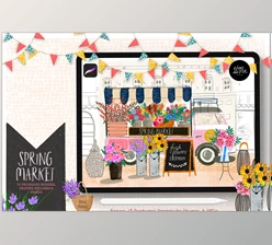 Download Spring Market Procreate Brushes CreativeMarket - 6005962