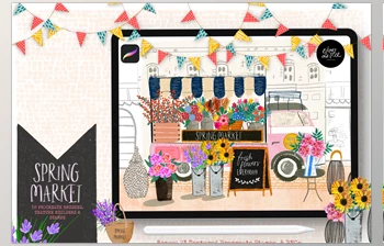 Download Spring Market <span class='badge badge-warning'>Procreate</span> Brushes <span class='badge badge-warning'>CreativeMarket</span> - 6005962