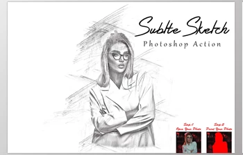 Download <span class='badge badge-warning'>Subtle</span> Sketch Photoshop Action CreativeMarket - 7819645