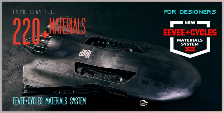 Download Blender Market – Eevee + Cycles Materials System v9.3