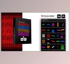Download Kinetic Neon Typo Pack 39609087