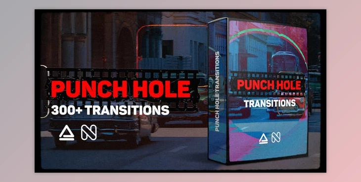 Download Videohive AnimationStudio Punch Hole Transitions Library 35526145