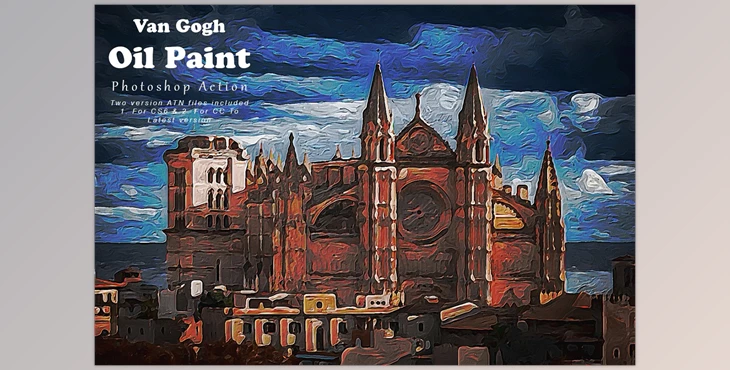 Download Van Gogh Oil Paint Photoshop Action CreativeMarket - 7822916