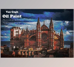 Download Van Gogh Oil Paint Photoshop Action CreativeMarket - 7822916