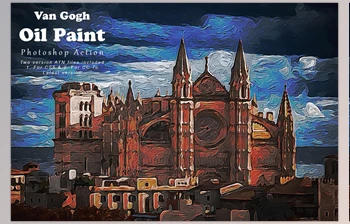 Download Van <span class='badge badge-warning'>Gogh</span> Oil Paint Photoshop Action CreativeMarket - 7822916