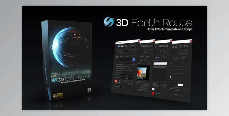 Download 3D Earth Route (Videohive 35521921) - AE Project