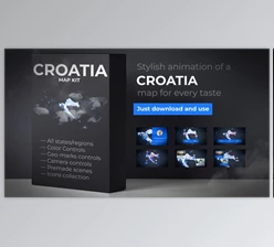Download Croatia Map – Republic of Croatia Map Kit (Videohive 39340843) - AE Project