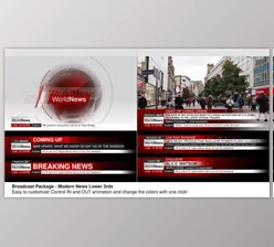 Download Modern News Lower Thirds – Broadcast Package (Videohive 39065751) - AE Project