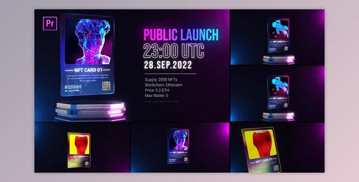 Download NFT Card Elements Pack (Videohive 39575603) - PR Project