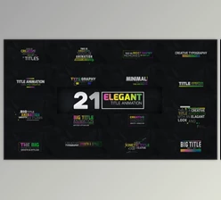 Download 21 Elegant Titles (Videohive 38390280) - AE Project