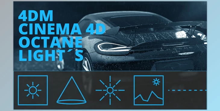 Download Cinema 4D Octane Lightkit - 4DM-Works