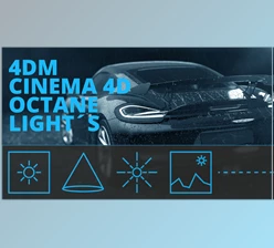 Download Cinema 4D Octane Lightkit - 4DM-Works