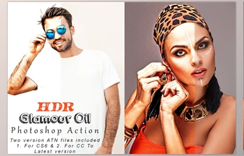 Download HDR Glamour Oil Photoshop <span class='badge badge-warning'>Action</span> CreativeMarket - 8447474