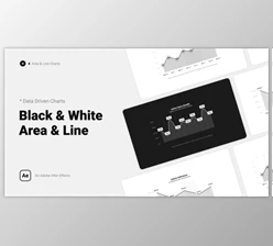Download Black & White Line and Area Charts (Videohive 39555601) - AE Project