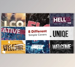 Download 8 Different Simple Covers (Videohive 39523565) - AE Project