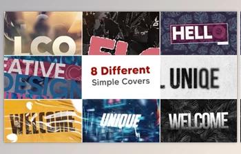 Download <span class='badge badge-warning'>8</span> Different Simple Covers (Videohive 39523565) - AE Project