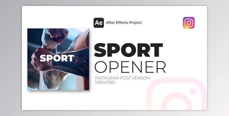 Download Rhythmic Sport Opener Instagram Post (Videohive 39634188) - AE Project