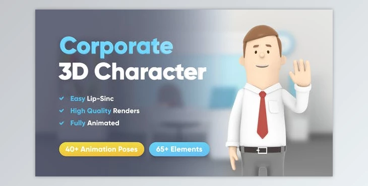 Download 3D Character Animation (Videohive 37803692) - AE Project
