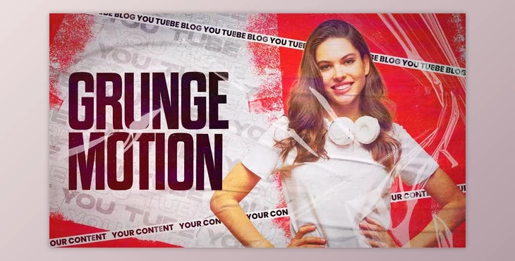 Download Youtube Vlog Intro I Dynamic Opener I Grunge Podcast Intro (Videohive 39645947) - AE Project