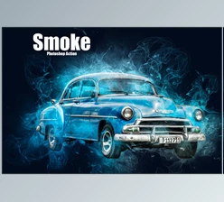 Download Smoke Photoshop Action CreativeMarket - 6615031