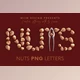 Download Nuts – 3D Lettering CreativeMarket - 7546582
