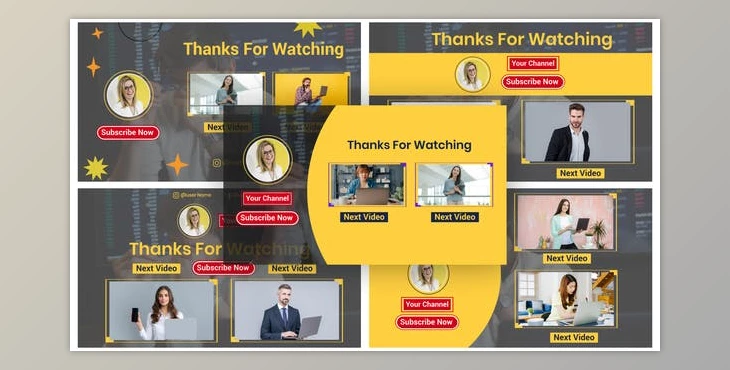 Download Digital Marketing Youtube After Effects End Screen (Videohive 39717485) - AE Project