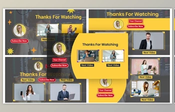 Download <span class='badge badge-warning'>Digital</span> Marketing Youtube After Effects End Screen (Videohive 39717485) - AE Project