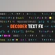 Download Decoder Text FX (Videohive 29952885) - AE Project