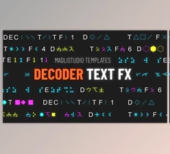 Download Decoder Text FX (Videohive 29952885) - AE Project