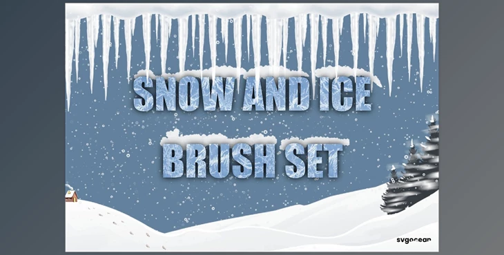 Download Snow and Ice Procreate Brushes CreativeMarket - 10173823