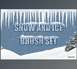 Download Snow and Ice Procreate Brushes CreativeMarket - 10173823