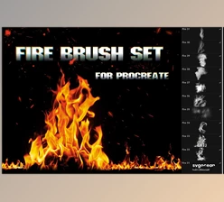 Download Fire and Flame Procreate Brushes CreativeMarket - 10173816