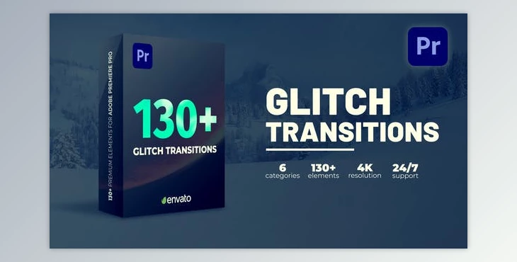Download Glitch Transitions (Videohive 39343169) - PR Project