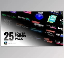Download 25 Lower Thirds & Titles Pack (Videohive 39252028)