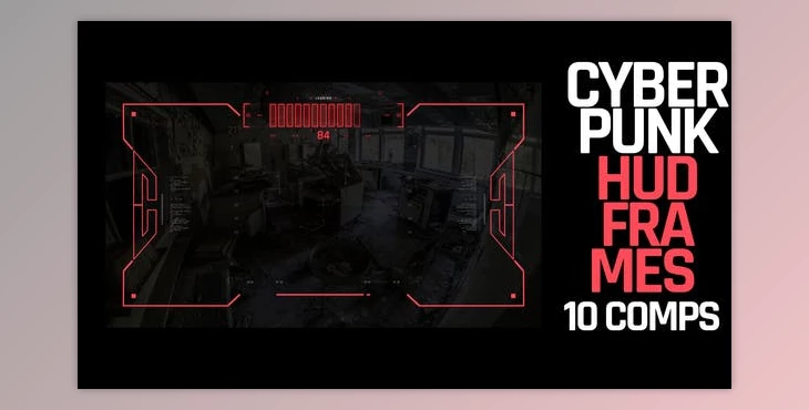 Download HUD Cyberpunk Frames (Videohive 39725095) - AE Project