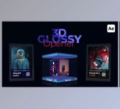 Download 3D NFT Glossy Opener (Videohive 39433780) - AE Project