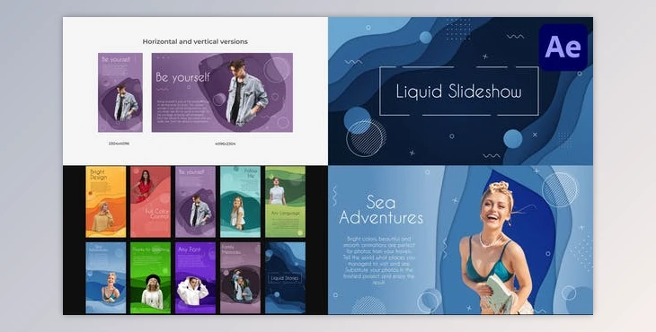 Download Liquid Colorful Slideshow for After Effects (Videohive 39797063) - AE Project
