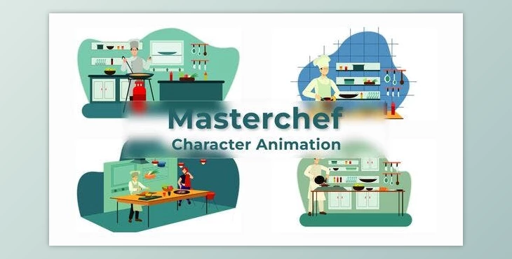 Download Masterchef Cooking Animation Scene 01 (Videohive 38195175) - AE Project