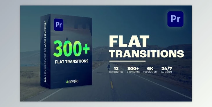 Download Flat Transitions (Videohive 39395180) - PR Project