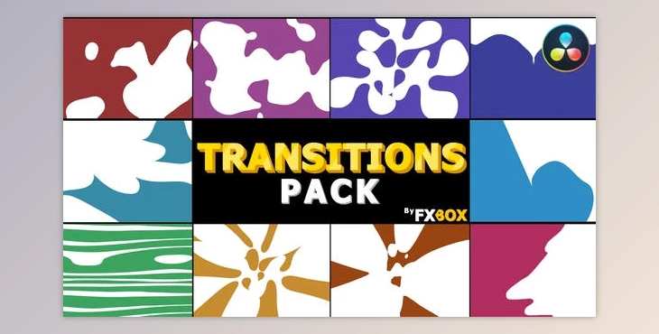 Download Dynamic Splash Transitions | DaVinci Resolve (Videohive 33308654)