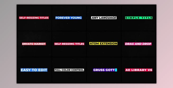 Download Box Titles (Videohive 36319411) - AE Project