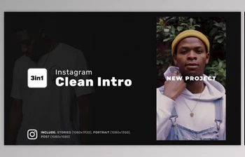 Download Instagram <span class='badge badge-warning'>Clean</span> Intro (Videohive 35888023) - AE Project