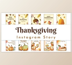 Download Thanksgiving Instagram Story Pack 02 (Videohive 34916780) - AE Project