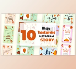 Download Happy Thanksgiving Instagram Story Pack (Videohive 34916486) - AE Project