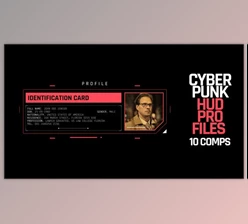 Download HUD Cyberpunk Profiles (Videohive 39878493) - AE Project
