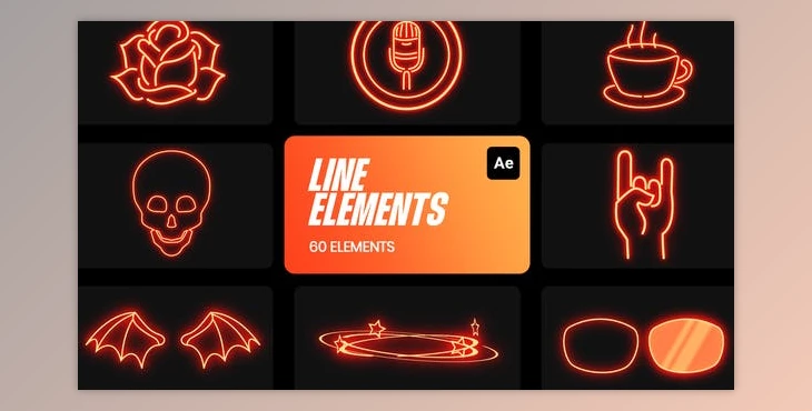 Download Line Visual Effects and Motion Shapes (Videohive 36165576) - AE Project