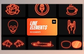 Download Line Visual Effects and <span class='badge badge-warning'>Motion</span> Shapes (Videohive 36165576) - AE Project
